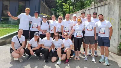 Ekipa Bosch Slovenija na dobrodelnem teku Wings for Life v Ljubljani